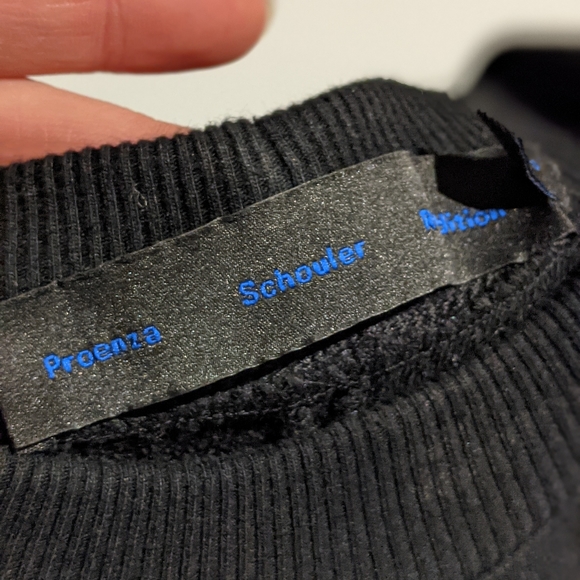 Proenza Schouler Re-edition Embroidered Black Sweatshirt - Picture 5 of 7